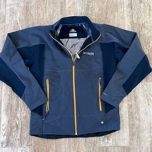 Men's Gray Columbia Titanium Omni-Heat Softshell Jacket SZ M - NEW